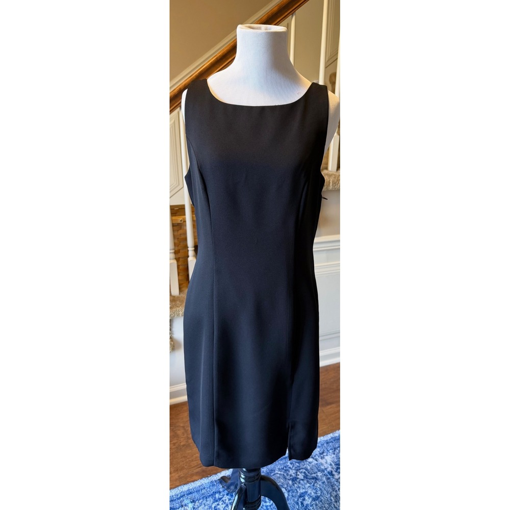 My Michelle Black Strappy Criss Cross Back Sheath Cocktail Dress Womens 9/10